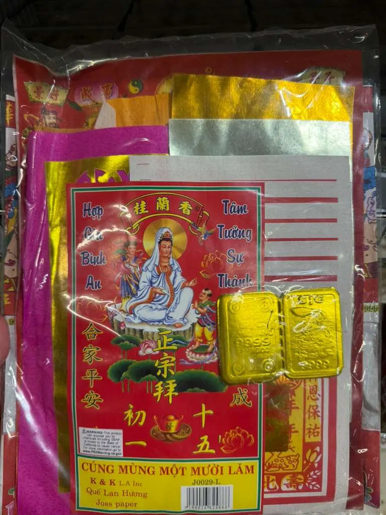 First & Fifteenth Lunar Day Joss Paper Set